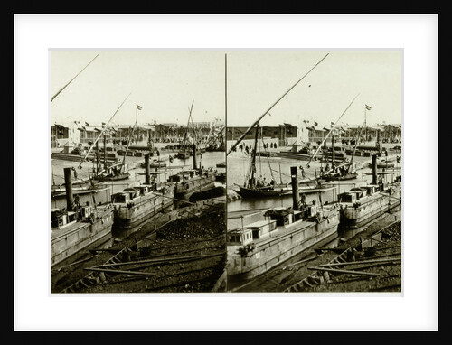Inauguration of the Suez Canal. Ismailia, freshwater canal Arrives Arab sheiks by Anonymous