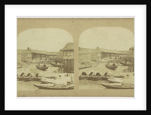 Boats in the bay of Hou-Tschou, China by LG Frères et Cie