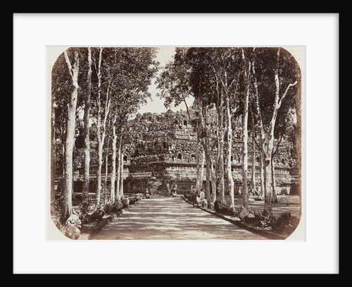 View of Borobudur Indonesia by Woodbury & Page