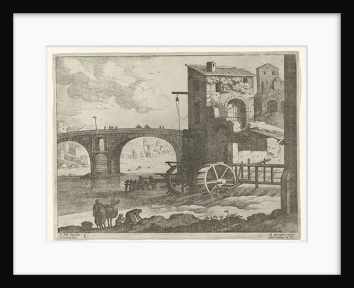 Bridge and Watermill by Willem van Nieulandt II and Antoine Bonenfant