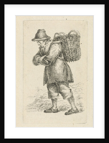 Fishmonger, with basket on back by François Joseph Pfeiffer II