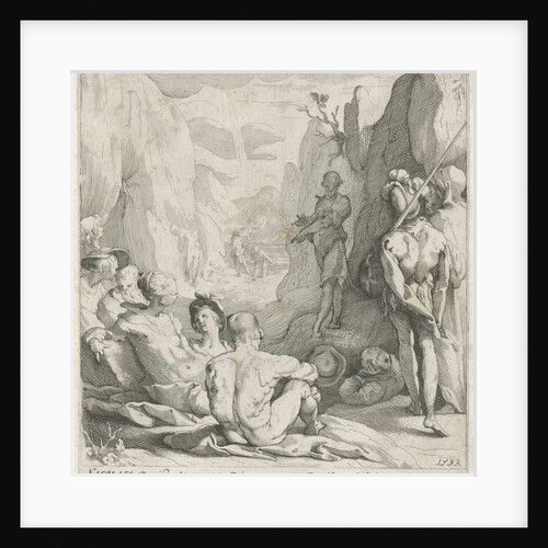 Preaching of John the Baptist, Gerrit Pietersz. Sweelink by Nicolaes de Clerck