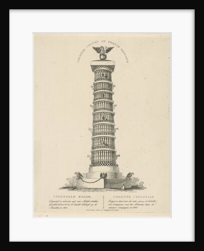Column in Moscow Russia, Christian Anthony Lotter by François Joseph Weygand