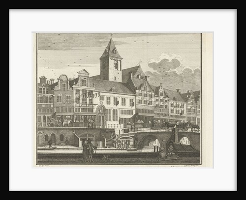 View of the orphanage, the Regulierskerk and the Corn Market in Utrecht by Caspar Jacobsz. Philips
