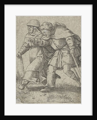 A woman guides a blind man by Cornelis Massijs