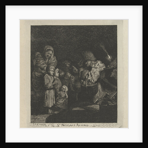 Sinterklaas evening, Santa-Claus by Simon Andreas Krausz