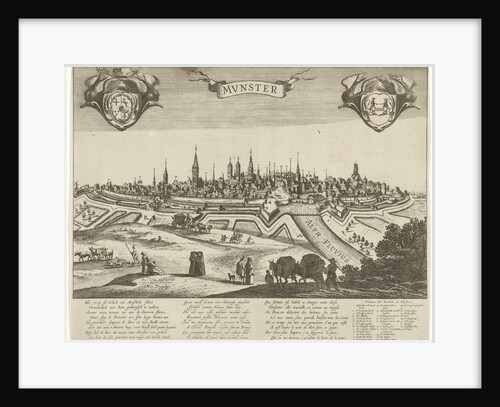 Panorama of Münster, Pieter Nolpe, Hendrick Focken by Anonymous