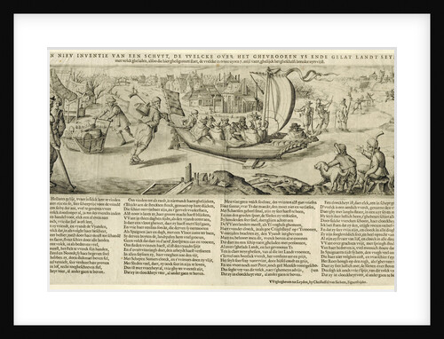 Ice barge, 1600 by Christoffel van Sichem I