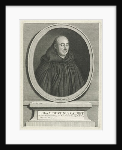 Portrait theologian Augustin Calmet by Nicolas Pitau II