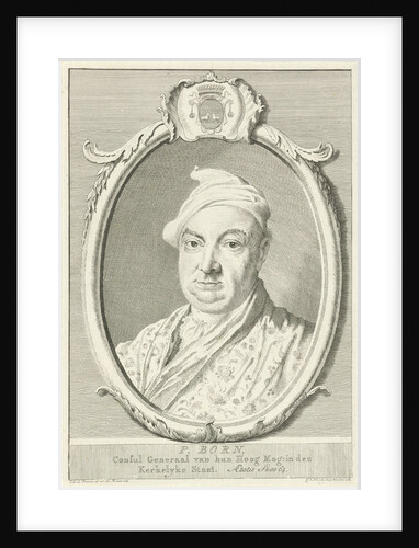 Portrait of P. Born by Cornelis van Noorde