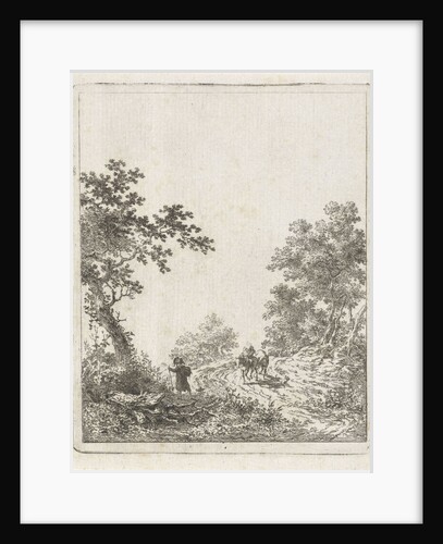 Forest path with figures by Dirk Langendijk