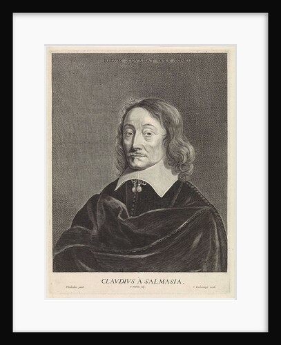 Portrait of Claudius Salmasius, Theodor Matham by Cornelis Banheyning