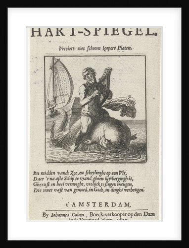 Arion on the dolphin by Johannes Colom