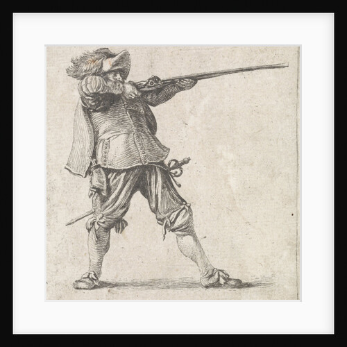 Firing his gun, Dirk Maas, Philips Wouwerman by Firing his gun