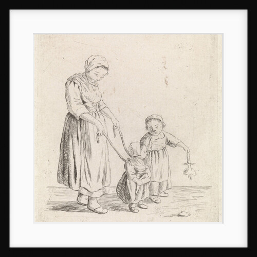 Woman with child on leash, Johannes Christiaan Janson by Christina Chalon