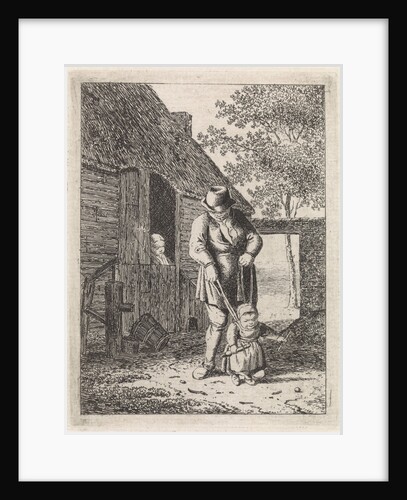 Farmer with child on leash, Johannes Christiaan Janson by Christina Chalon