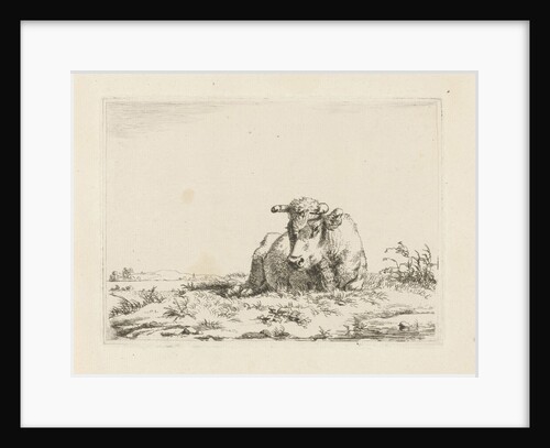 Lying cow by Pieter Gerardus van Os