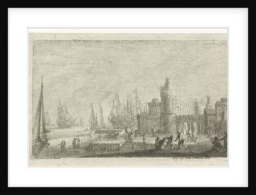 View of harbor fortifications by Matthieu van Plattenberg