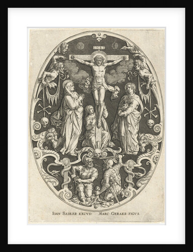 Christ on the cross by Johann Sadeler I