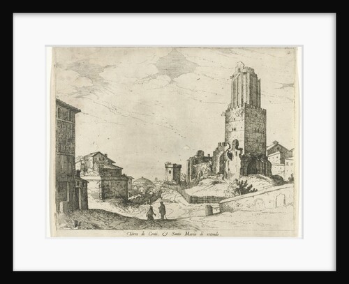 Torre delle Milizie and Pantheon by Willem van Nieulandt II