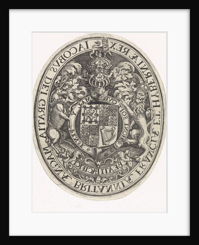 Coat of Arms of England by Simon van de Passe