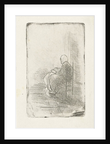 Seated woman by Jozef Israëls