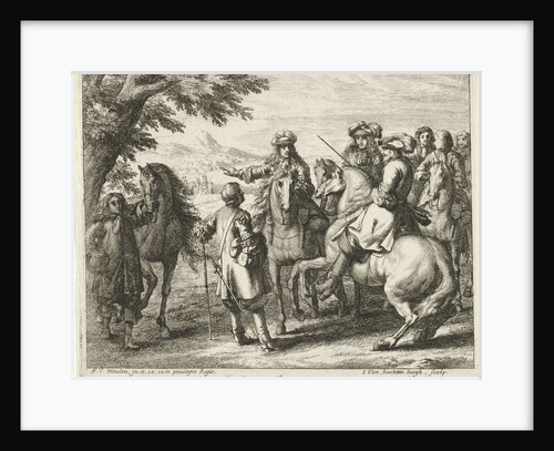 Horse men by Adam Frans van der Meulen