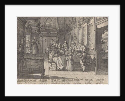 Prayer before the meal by Claes Jansz. Visscher II