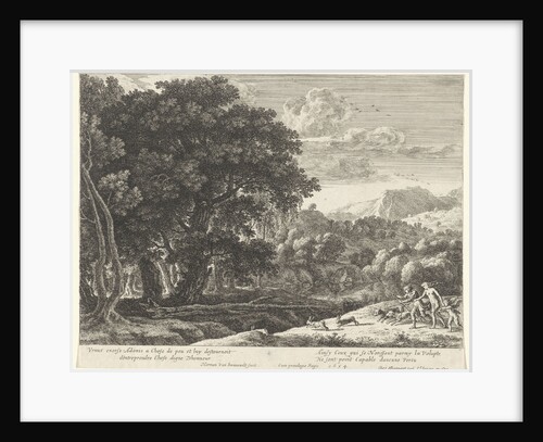 Venus and Adonis hunting by Henri Bonnart I