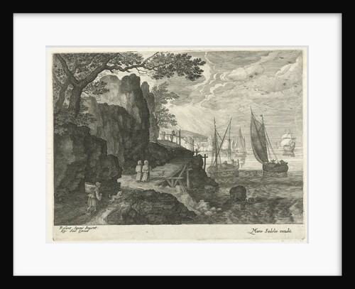 View of a harbor by Aegidius Sadeler