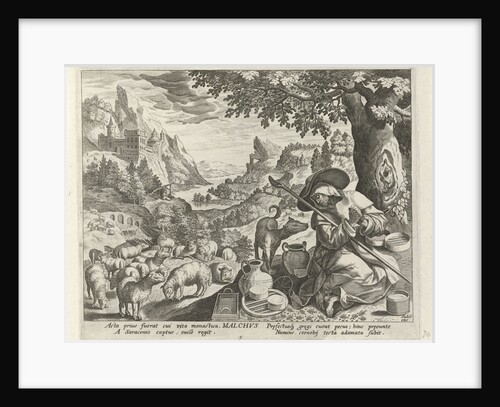 Malchus of Chalcis as a hermit by Maerten de Vos