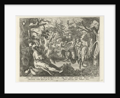 Macarius of Alexandria as a hermit by Maerten de Vos
