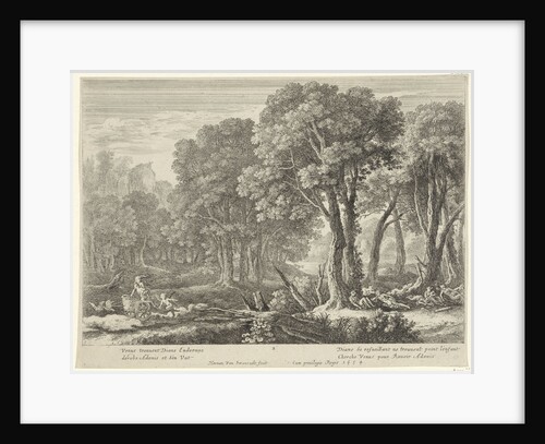 Venus kidnaps Adonis, Herman van Swanevelt by Lodewijk XIV