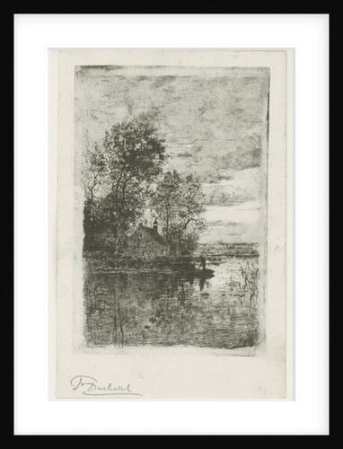Two fishermen in a boat by Fredericus Jacobus van Rossum du Chattel