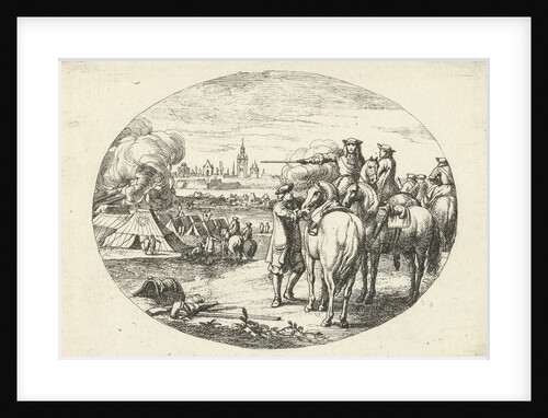 Siege of a city, Jan van Huchtenburg by Adam Frans van der Meulen