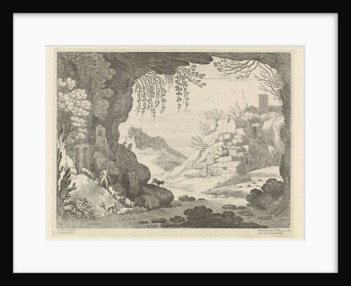 View of countryside from cave by Willem van Nieuland