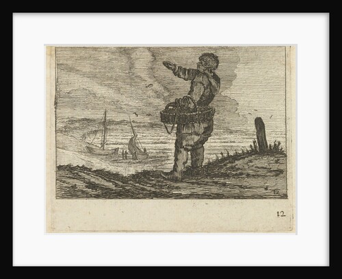 Basket on the arm by Jan Porcellis