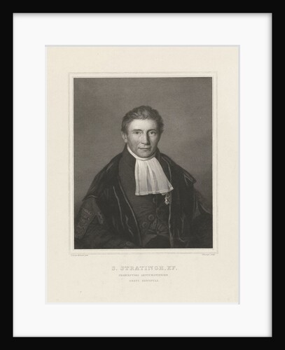 Portrait of Sibrandus Stratingh by Johannes Philippus Lange