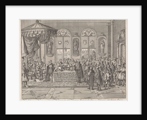 Confirmation of the Edict of Nantes by King Henry IV in Paris, 1599 by Jan Luyken
