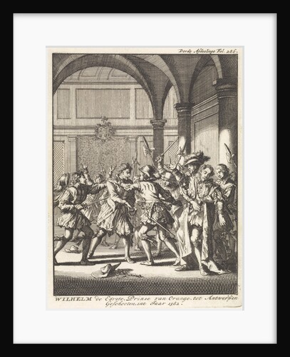 Unsuccessful attempt on Prince William I of Orange in Antwerp by Jan Claesz ten Hoorn