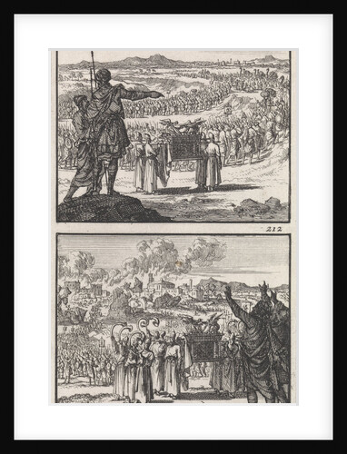 Israelites over Jordan Fall of Jericho biblical representation by Andries van Damme