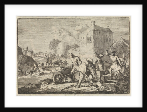 Reformed ministers in Hungary condemned to toil, 1674 by Pieter van der Aa I