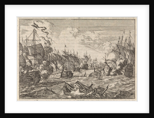 Battle of Solebay, 1672 by Pieter van der Aa I