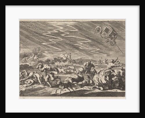 Heavy thunderstorms Donsenhausen in Thuringen Germany, 1674 by Pieter van der Aa I