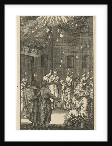 Holy Spirit descends upon Mary and the apostles by Anonymous