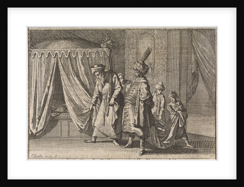 Sickbed of the wife of the pasha by Johann David Zunnern