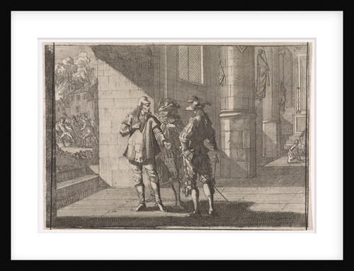 Masaniello talks with two nobles in a church by Johann David Zunnern