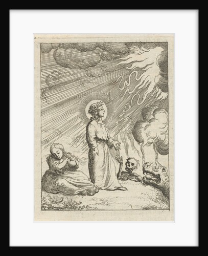 Christ defends the personified soul from hell and death by Pieter Arentsz II