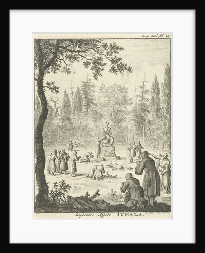 Laplanders worship the god Jumala by Jan Luyken