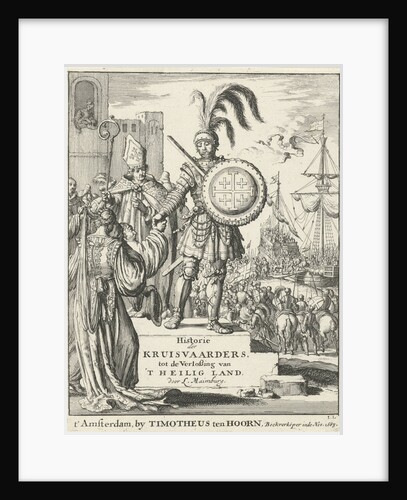 Knight with the coat of arms of Jerusalem by Timotheus ten Hoorn